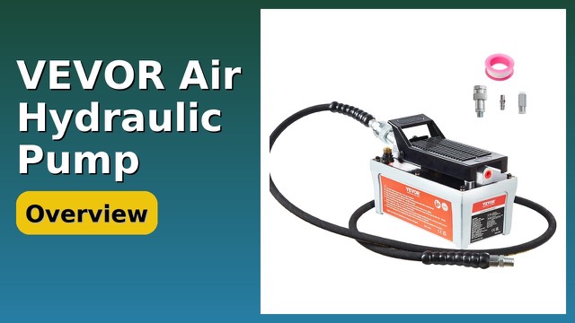 VEVOR grey air hydraulic foot pump with oil hose