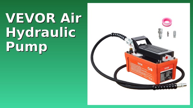 VEVOR orange air-driven foot-actuated hydraulic pump with hose