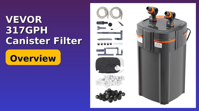 VEVOR submersible four-stage aquarium filter with UV lamp