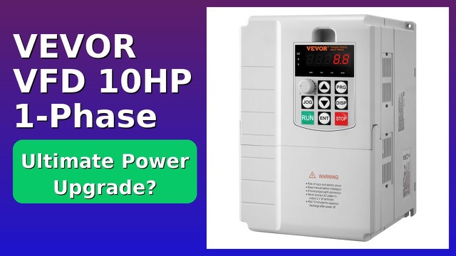 VEVOR AT1-7500X 10HP variable frequency drive with control panel