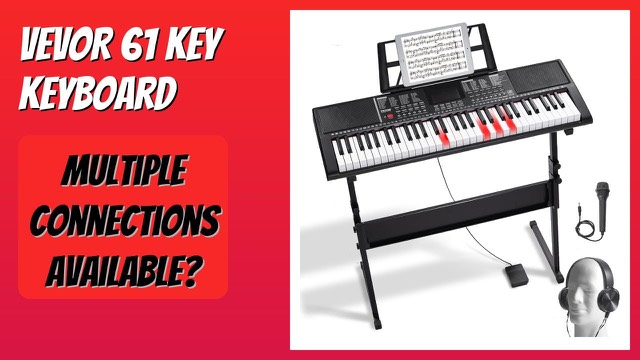 VEVOR 61-key digital keyboard piano on an adjustable Z-style stand