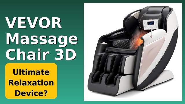 VEVOR BH-6208 full body massage chair reclined in zero gravity position