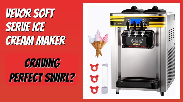 VEVOR stainless steel countertop soft serve ice cream machine