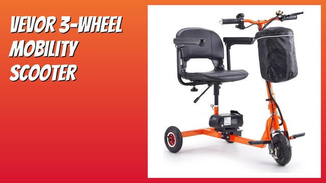 VEVOR three-wheel folding electric mobility scooter