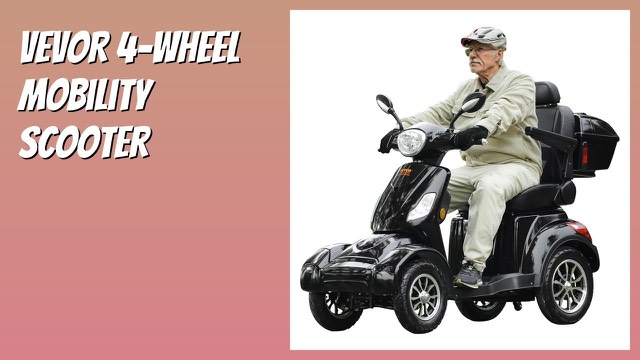VEVOR four-wheel electric mobility scooter with adjustable seat