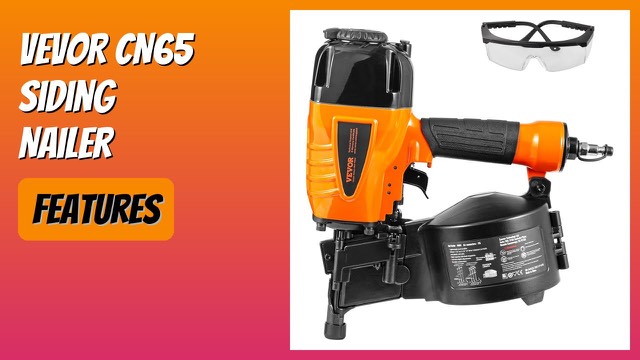 VEVOR CN65 pneumatic coil siding nail gun