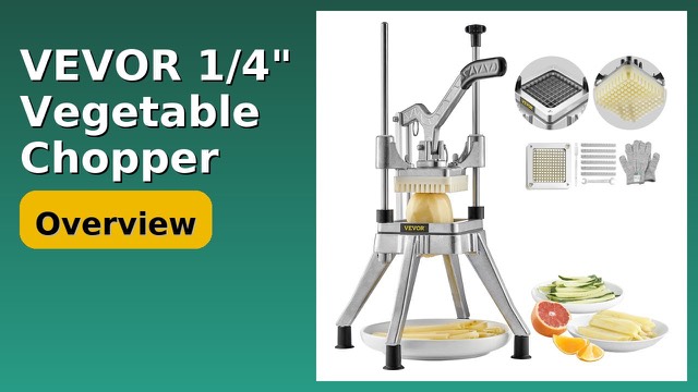 VEVOR stainless steel and aluminium vegetable chopper with pull-down handle