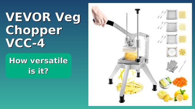 VEVOR stainless steel lever vegetable chopper and French fry cutter