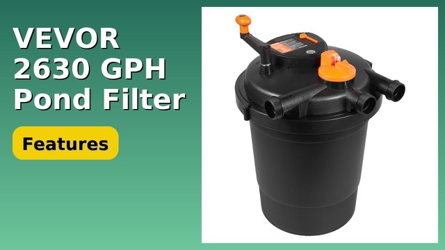 VEVOR pressurized biological pond filter with UV-C lamp