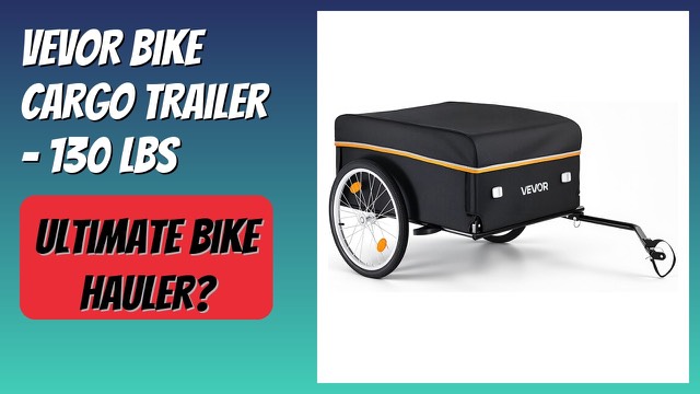 VEVOR folding bicycle cargo trailer with waterproof cover