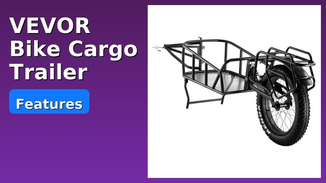 VEVOR CT906 foldable bike cargo trailer with 20-inch wheels