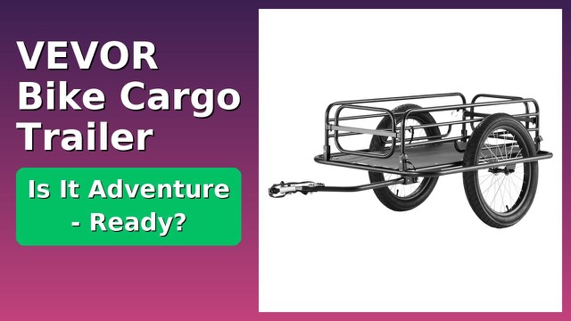 VEVOR CT910 foldable bike cargo trailer with 20-inch wheels