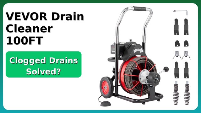VEVOR D1000 electric drain cleaning machine on wheels