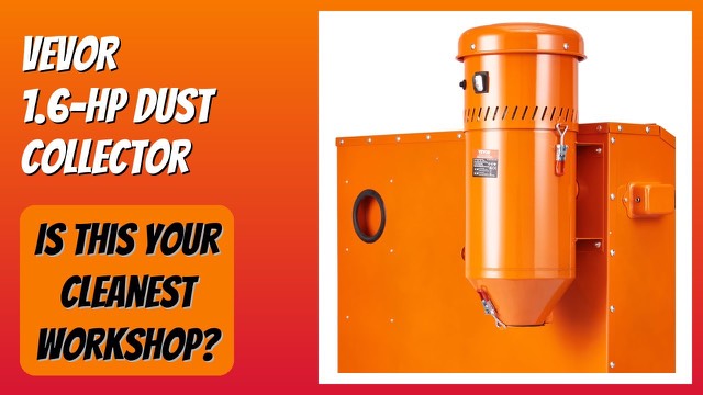 VEVOR DC15 dust collector and media reclaimer in powder-coated steel