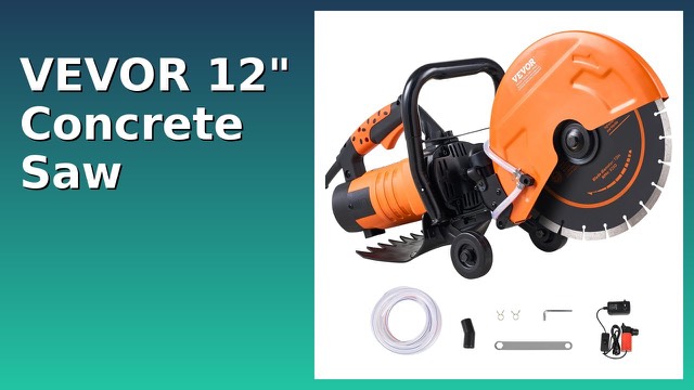 VEVOR DC305 electric wet concrete saw with 12 inch blade