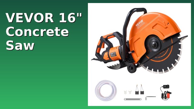 VEVOR DC425 electric wet concrete saw with 16-inch blade
