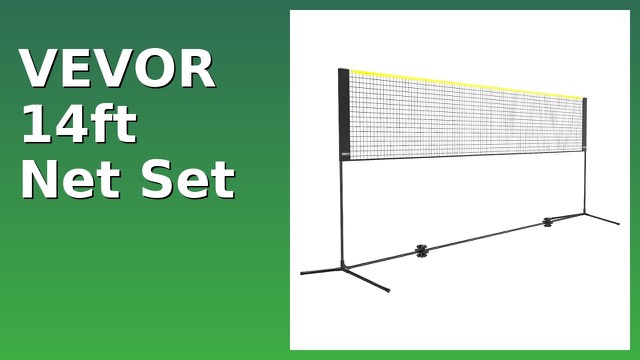 VEVOR 14 foot portable sports net with poles and carry bag