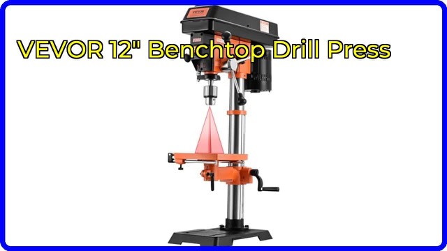 VEVOR DP12VL 12-inch benchtop drill press with laser guide