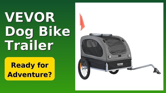 VEVOR black and grey folding dog bike trailer