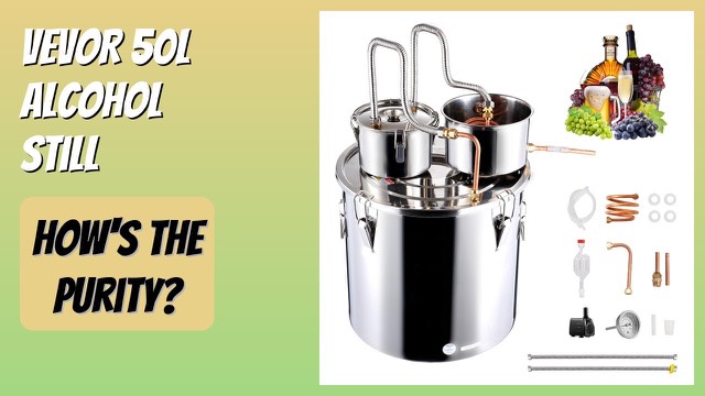 VEVOR 50L stainless steel distiller with thumper keg and copper tube