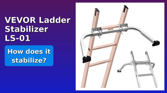 VEVOR steel ladder stabilizer standoff with rubber feet