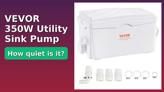 VEVOR FLO300 macerator utility sink pump