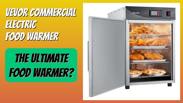 VEVOR compact 4-tier stainless steel electric food warmer with single door