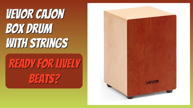 VEVOR birch wood cajon box drum with silicone feet