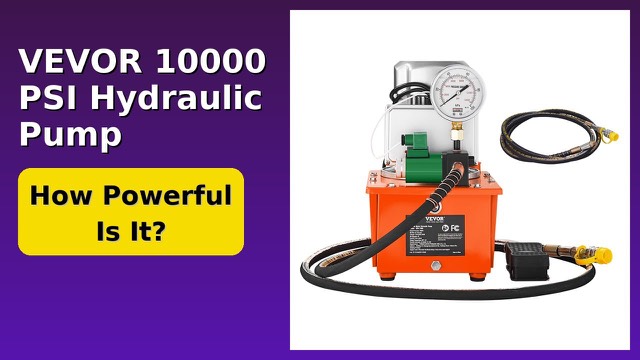 VEVOR orange electric hydraulic pump power unit with foot pedal