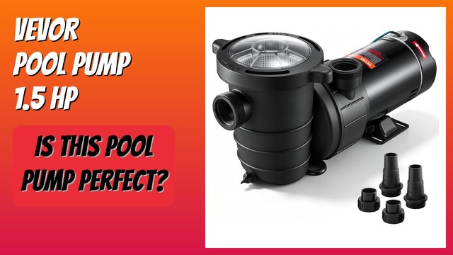 VEVOR 1.5 HP single-speed swimming pool pump with a clear basket lid
