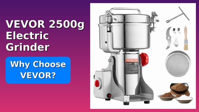 VEVOR HC-2500Y stainless steel electric grain mill grinder