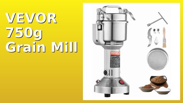 VEVOR HC-750 stainless steel electric grain mill grinder