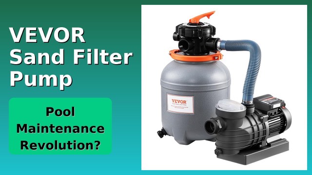 VEVOR HCP370A-L sand filter pump with 6-way valve for above ground pools