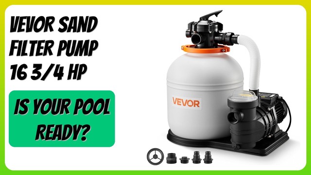 VEVOR HCP750A 16 inch sand filter and pump for an above-ground pool