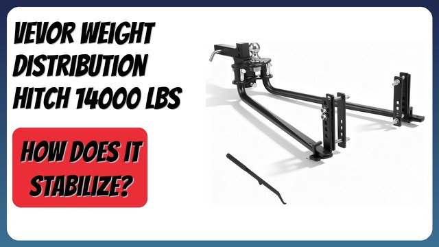 VEVOR weight distribution hitch kit with spring bars and 2-5/16 inch ball