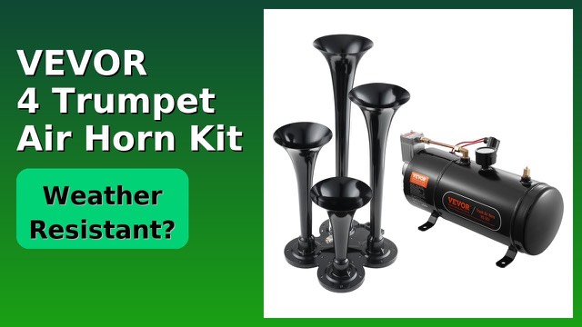 VEVOR four-trumpet air horn kit with compressor and air tank