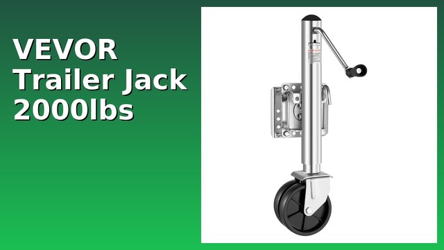 VEVOR swivel trailer jack with wheel and handle