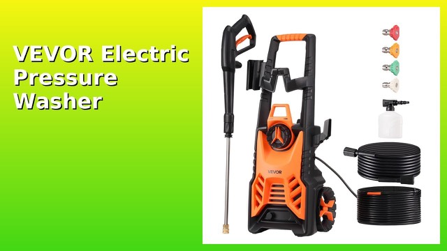 VEVOR electric pressure washer with hose, spray gun and nozzles