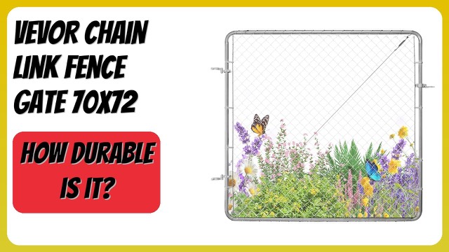 VEVOR galvanized steel chain link fence gate