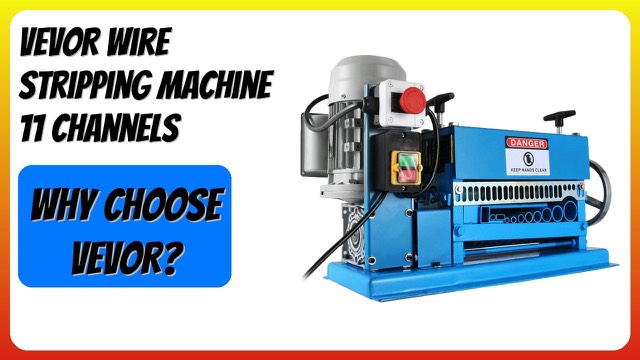VEVOR electric wire stripping machine with aluminum alloy body and feed channels