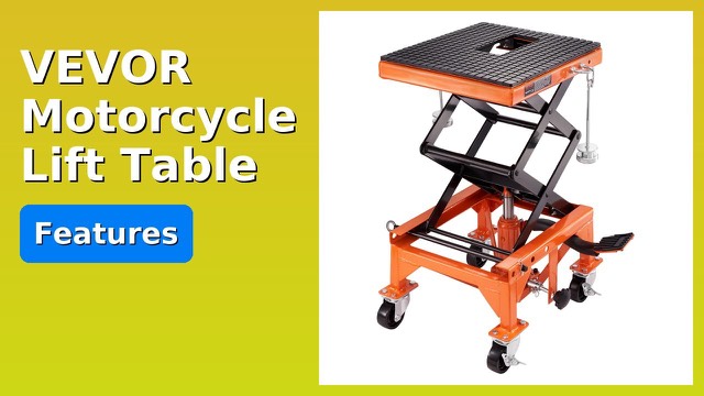 VEVOR hydraulic scissor lift table for motorcycles and ATVs