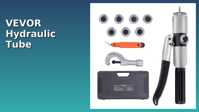 VEVOR hydraulic tube expander with seven expansion heads, deburring tool and pipe cutter