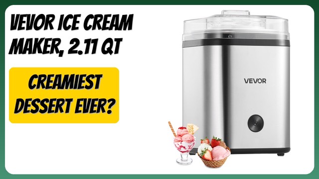 VEVOR electric ice cream maker with stainless steel housing