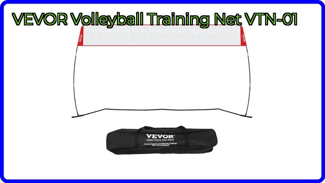 VEVOR freestanding pop-up volleyball training net with steel base