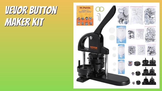 VEVOR JMB-X3 button maker with arc handle and button parts