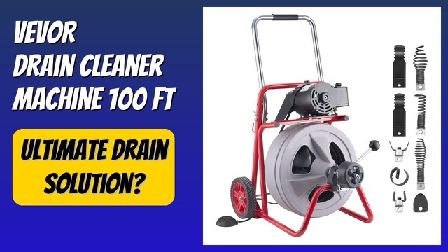 VEVOR JR-480Z drain cleaner machine with cable drum and foot switch