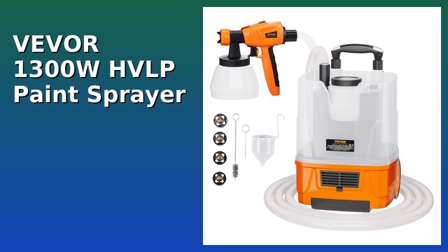 VEVOR 1300W HVLP electric paint sprayer with hose and containers
