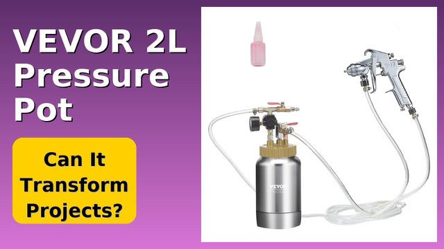 VEVOR 2L paint pressure pot with spray gun and hoses