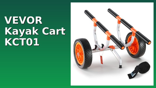 VEVOR kayak cart with large solid wheels and adjustable frame
