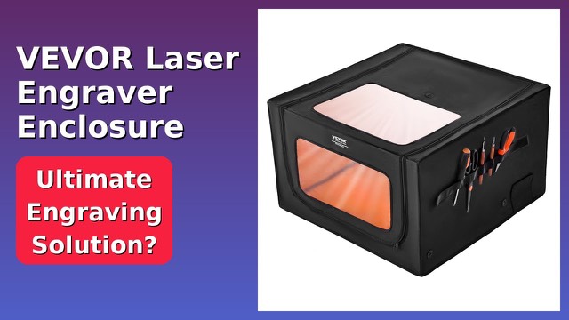 VEVOR laser engraver enclosure with viewing window and exhaust pipe